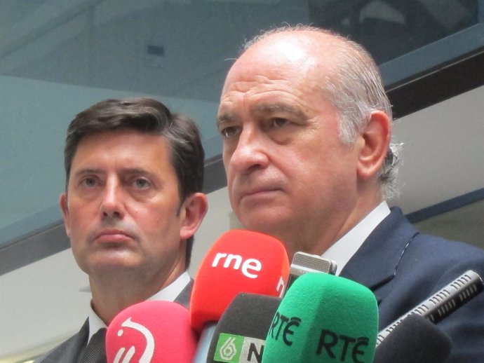 Jorge Fernández Díaz en ruesfa de prensa sobre el accidente ferroviario