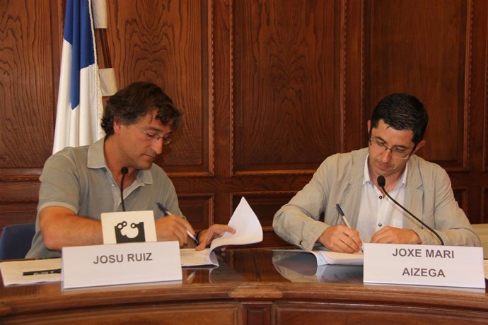 Josu Ruiz y Joxe Mari Aizeaga