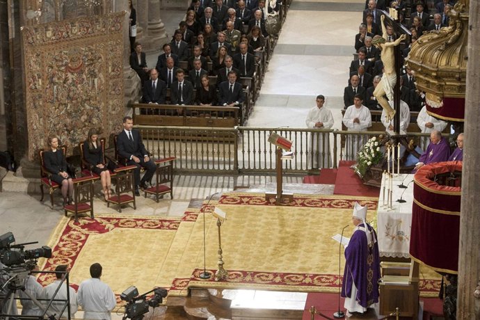 SANTIAGO 19,00 h.-     O presidente da Xunta de Galicia, Alberto Núñez Feijóo, a
