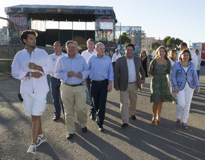 Buch y Bonig visitan las instalaciones del Arenal Sound de Burriana