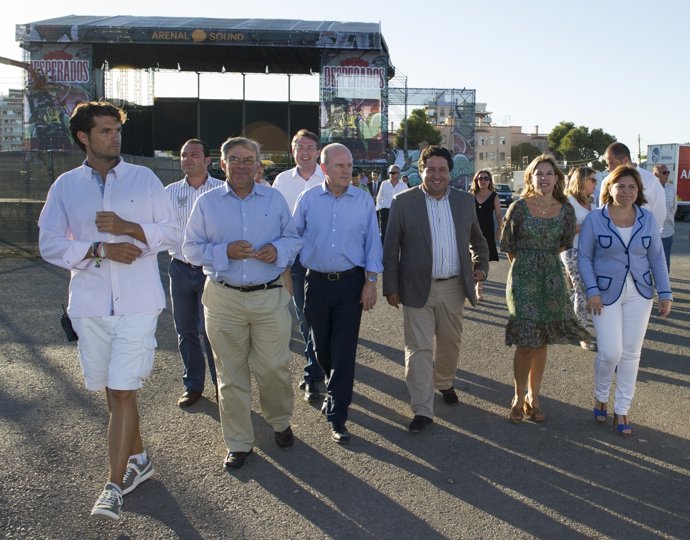 Buch y Bonig visitan las instalaciones del Arenal Sound de Burriana