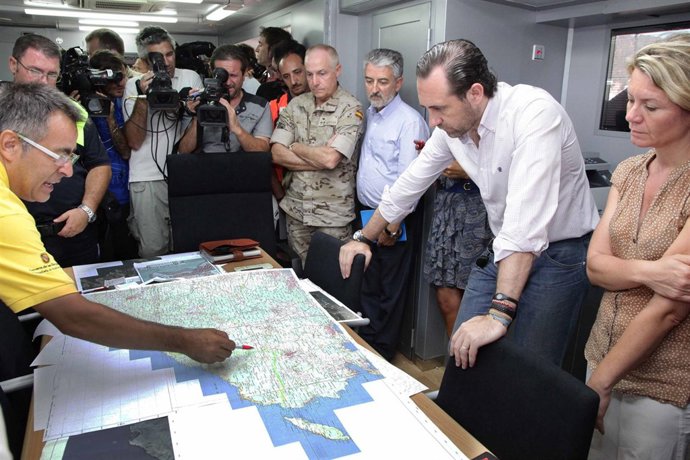 José Ramón Bauzá en el centro de coordinación