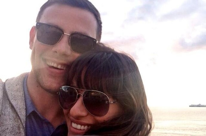 Una de las últimas imágenes de Lea Michele y Cory Monteith 