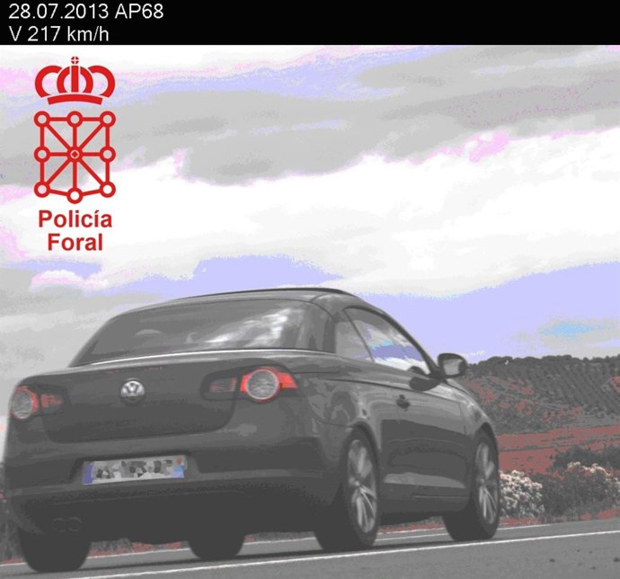 Vehículo infractor.