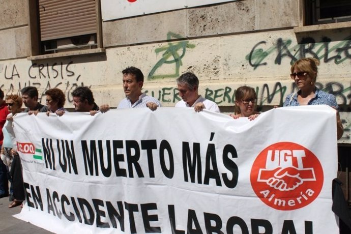 Protesta por accidente laboral mortal