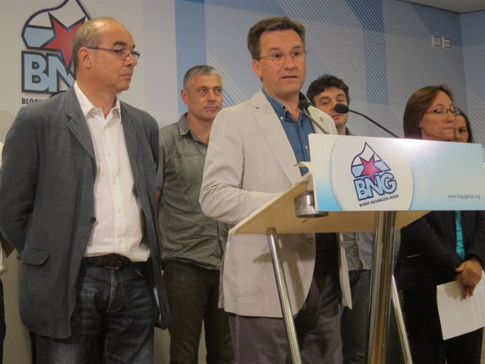 Francisco Jorquera, Xavier Vence, Rosana Pérez (BNG)