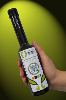 Una botella de aceite de la DOP Priego de Córdoba