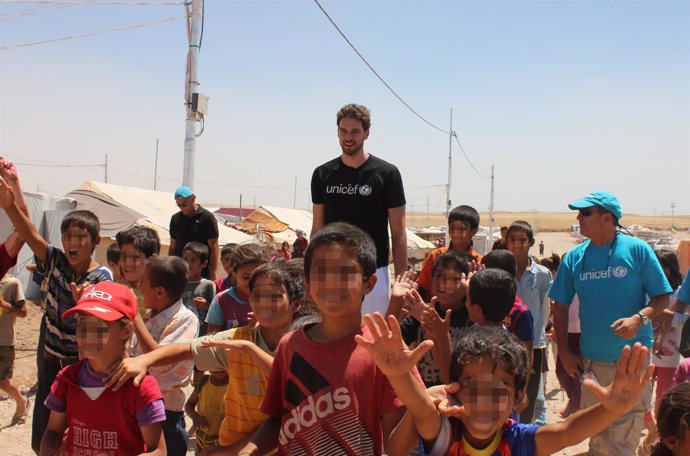 Pau Gasol habla de su experencia en el campo de refugiados sirios 