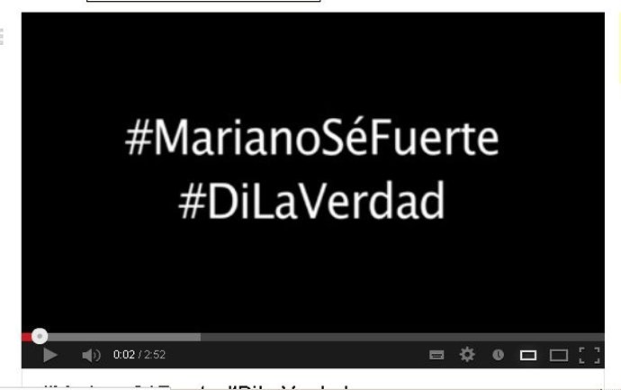 Vídeo del PSOE en el que pide a Rajoy que diga la verdad sobre el caso Bárcenas