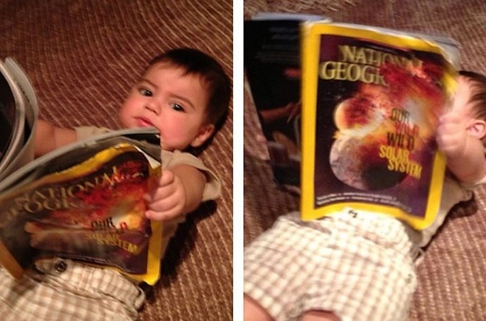 Shakira nos muestra cómo su hijo Milan ya lee revistas
