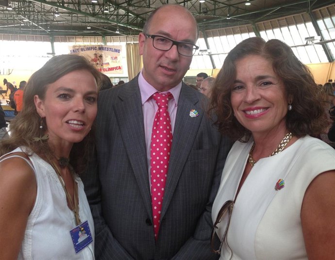 Representantes de Silicon Alley con Ana Botella