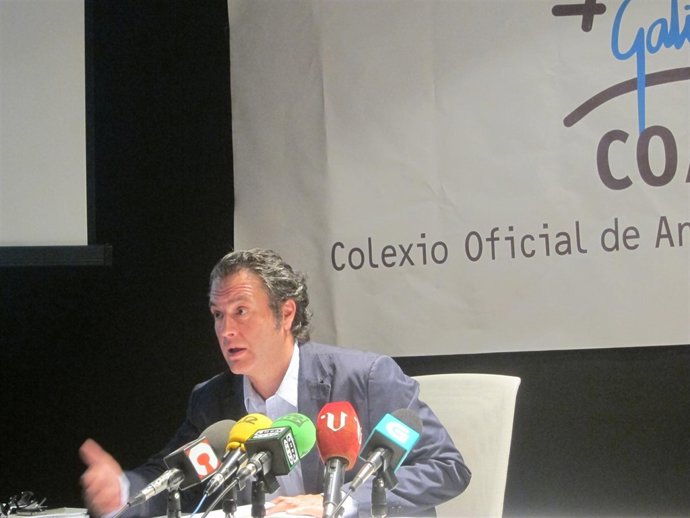 El decano del Colexio de Arquitectos de Galicia, Antonio Maroño
