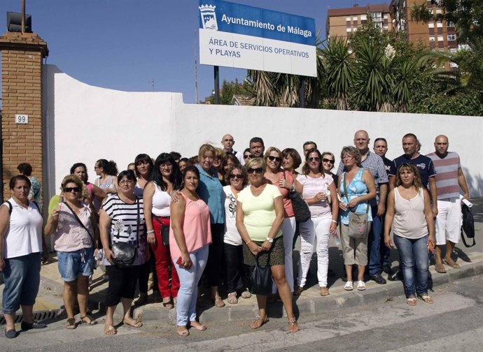 Concentración de las trabajadoras de Limposam