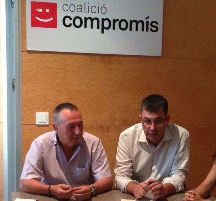 Joan Baldoví y Enric Morera, de Compromís