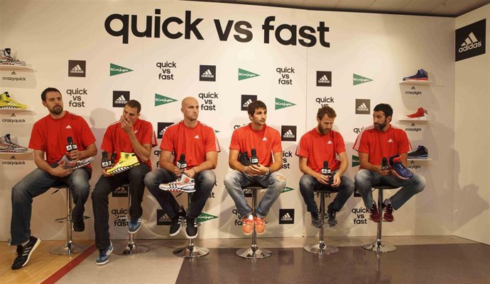 Ricky Rubio, Rodríguez, Mumbru, Rey, Gabriel y Aguilar