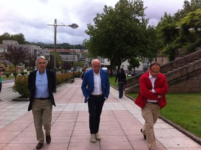 Miembros de la coisión judicial del accidente del tren en Santiago
