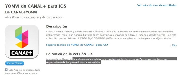 Videoclub online Yomvi de Canal+
