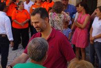 Los vecinos de Andratx, agradecidos con la visita del Príncipe, la Reina y la Infanta Elena