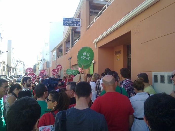 Paralización de un desahucio en Almería