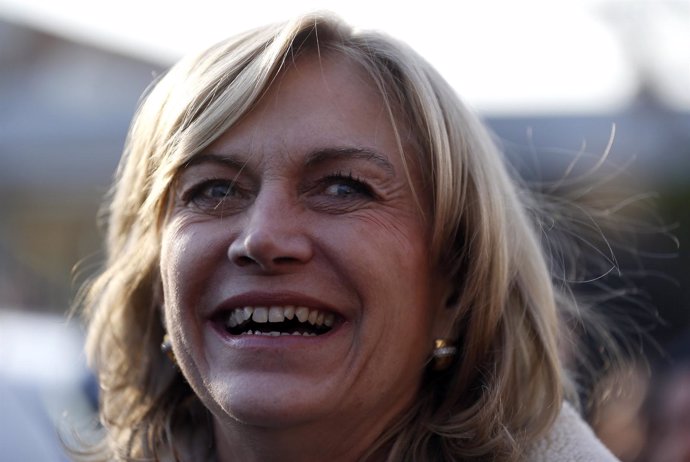 La candidata a la presidencia de Chile, Evelyn Matthei