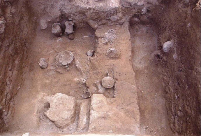 Enterramiento en Morelos, yacimiento arqueológico