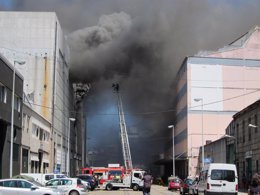 Incendio Frigoríficos Berbés en Vigo