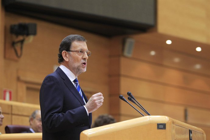 Rajoy y Rubalcaba en el Senado en el Pleno sobre Bárcenas