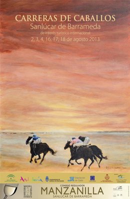 Cartel de las carreras de caballos de sanlúcar 2013