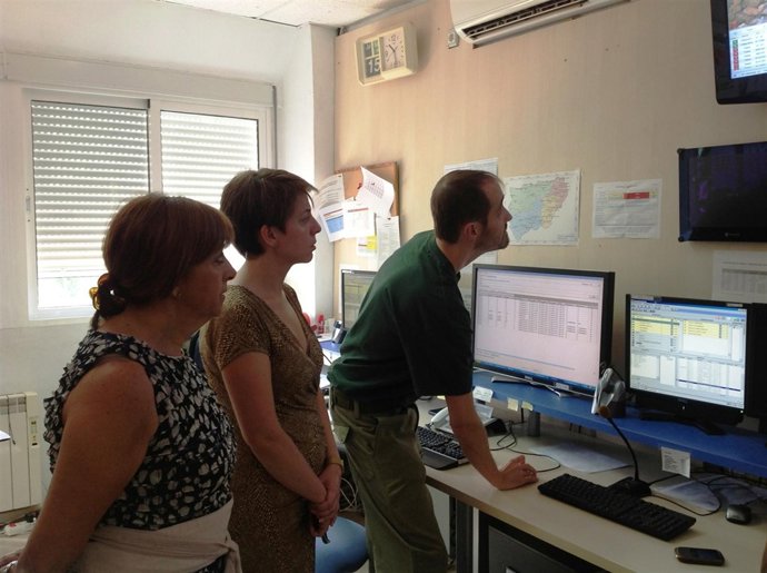Purificación Gálvez visita el Centro Operativo Provincial del Infoca en Jaén