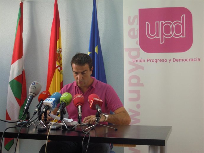 El portavoz de UPyD en Euskadi, Gorka Maneiro
