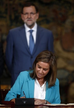 Rajoy y Mato en la firma del Pacto sobre Sanidad