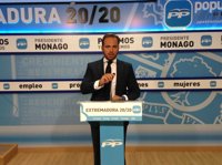 El PP considera una "buena noticia" la bajada del desempleo en Extremadura, que encadena el cuarto descenso