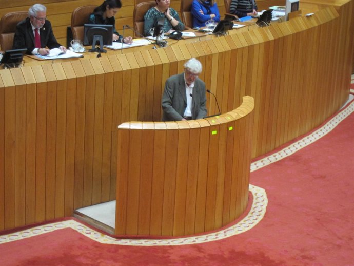 Xosé Manuel Beiras en el Parlamento de Galicia