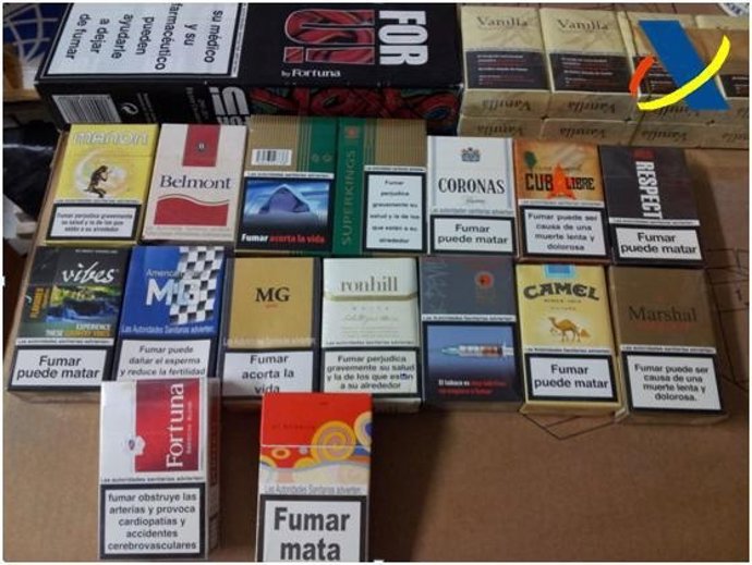 Muestra del tabaco intervenido