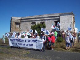 Manifestación del BNG en Monteventoso (Ferrol)