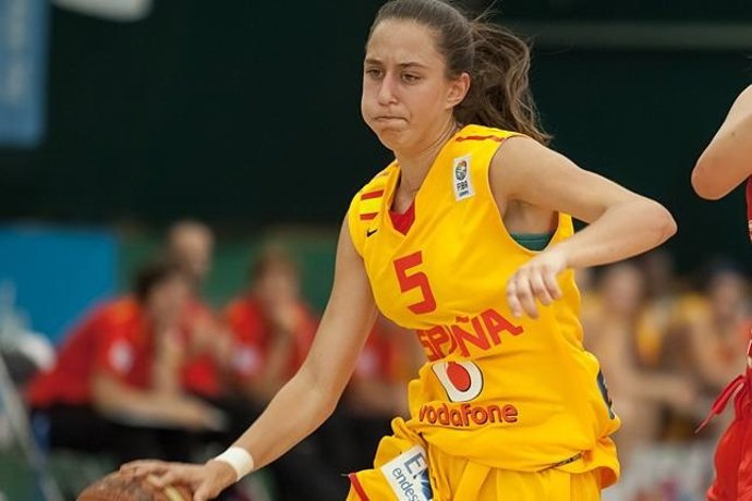 Maite Cazorla, con España Sub-16 