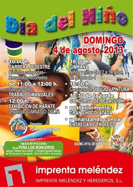 Cartel del Día del Niño de Santoña