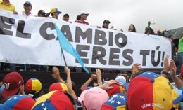 Concentración en Caracas convocada por Capriles