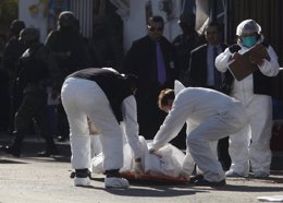 Levantan el cadaver de una persona en Monterrey