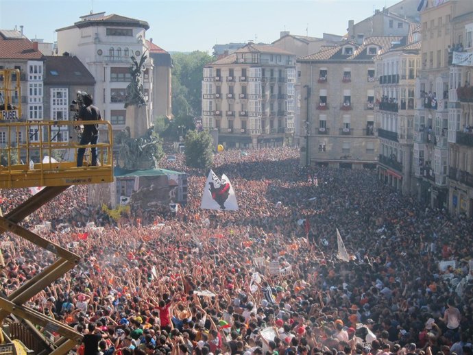 Inicio de las fiestas de Vitoria