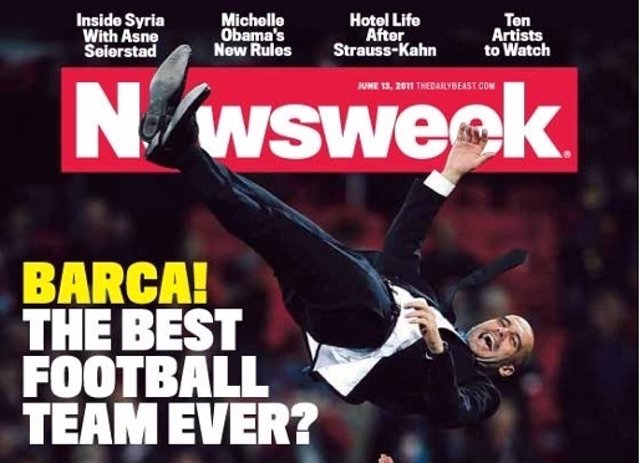 Portada De Newsweek Con El Barcelona
