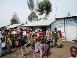Campos de población desplazada en República Democrática del Congo