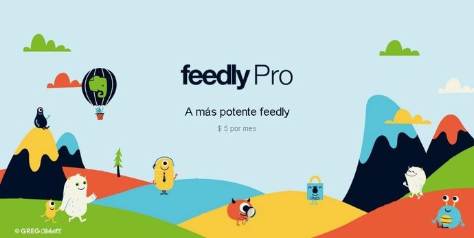 Feedly presenta una versión de pago