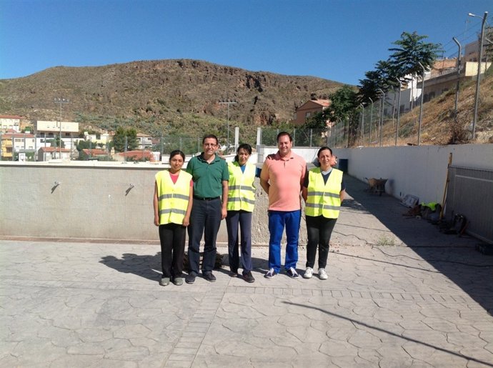 Visita a las obras de mejora del CEIP 'Las Canteras' de Macael