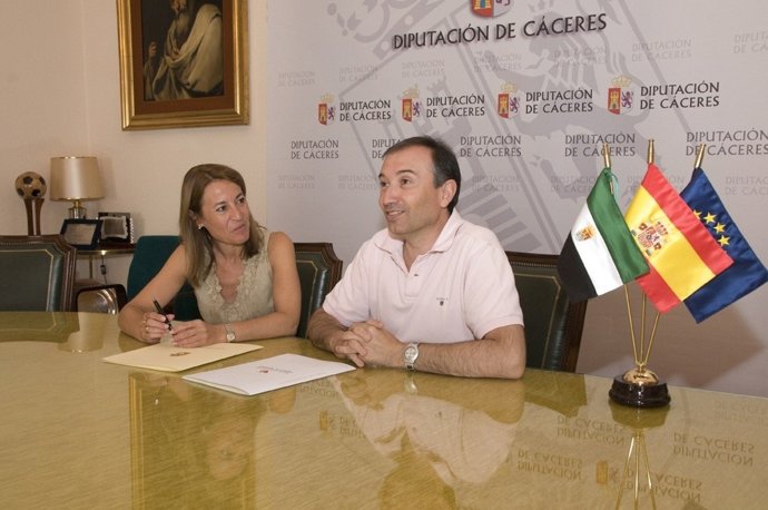 Elena Nevado y Laureano León