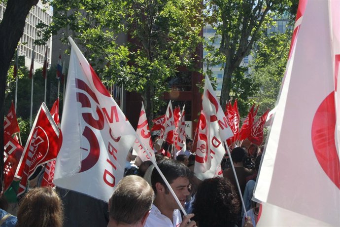 Concentración de sindicatos por una Europa más social