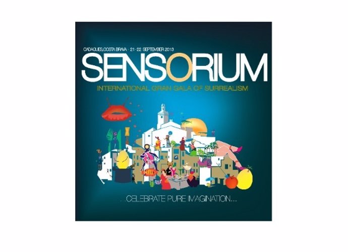 Cartel 'Sensorium International Gran Gala of Surrealism'