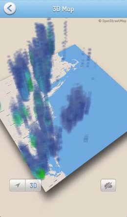 Minutely, una aplicación meteorológica colaborativa que muestra el tiempo en 3D