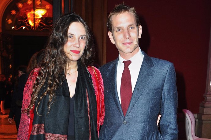 Tatiana Santo Domingo y Andrea Casiraghi en un evento de Dior