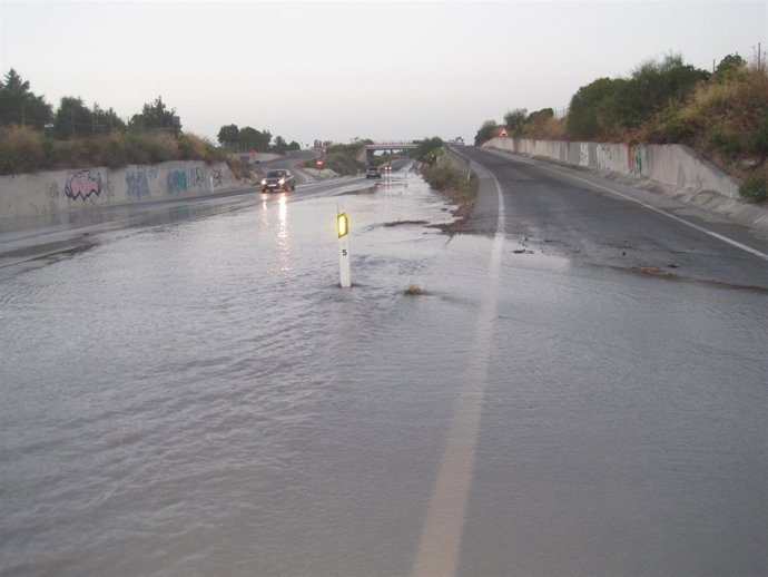 Rotura de tubería en El Puerto